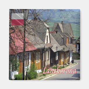 zPL016 LANCKORONA Panorama, Polen, Europa, Kühlsch Magnet