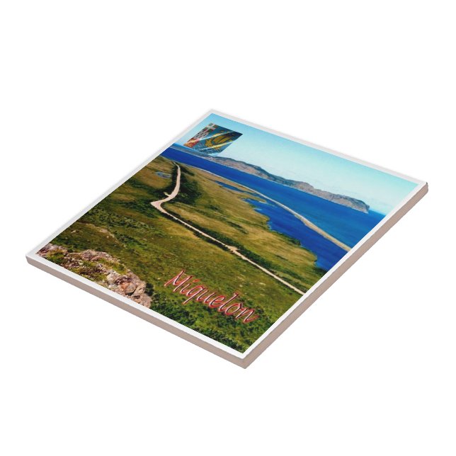 zPM004 MIQUELON, Landschaft, Fliese (Seite)