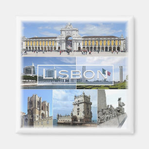 zPT008 LISBON, Portugal, Europa, Kühlschrank Magnet