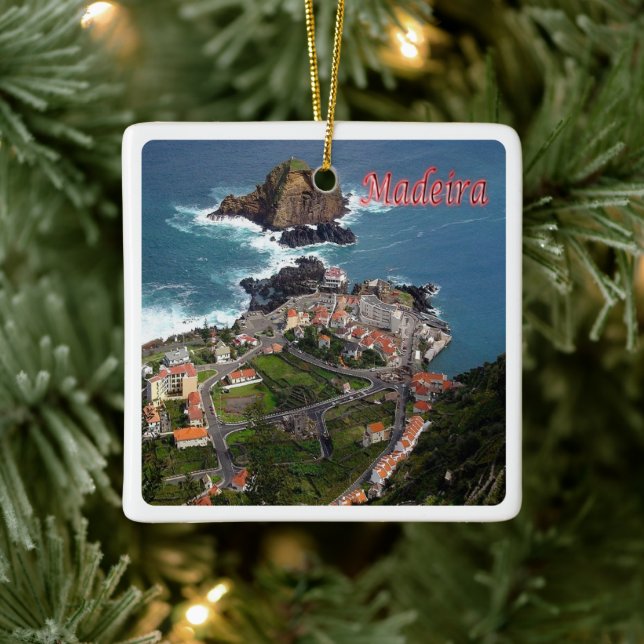 zPT013 MADEIRA Port Moniz, Portugal, Europa, Keramikornament (Baum)