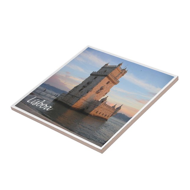 zPT015 LISBON Tower, Portugal, Europa, Fliese (Seite)