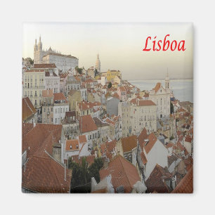 zPT017 LISBON Panorama, Portugal, Europa, Fridge Magnet