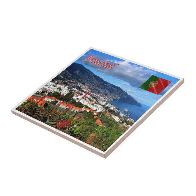 zPT022 FUNCHAL, Portugal, Fliese (Seite)