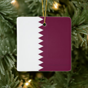 zQA001 Qatari FLAG Qatar, Keramikornament