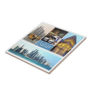 zQA003-Mosaik aus QATAR, Asien, Fliese
