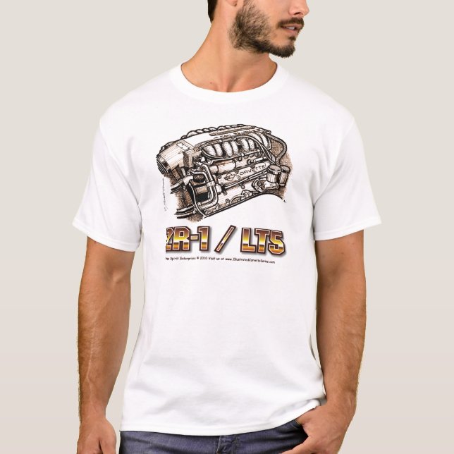 ZR1 LT5 Korvette Motor T-Shirt (Vorderseite)