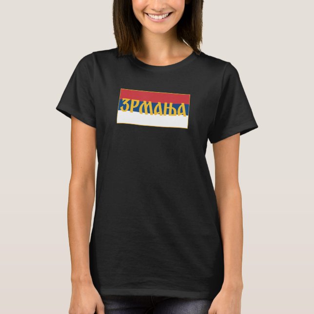 Zrmanja Reka Republika Srpska Krajina RSK Srpska Z T-Shirt (Vorderseite)