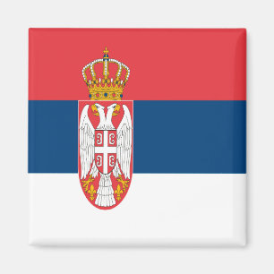 zRS001 SERBIAN FLAG SERBIA, Europa, Kühlschrank Magnet