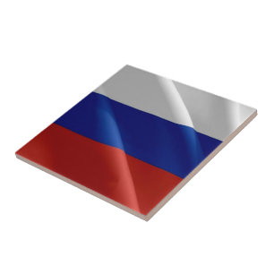 zRU002 RUSSISCHE WELLENFLAG RUSSLAND, Fliese