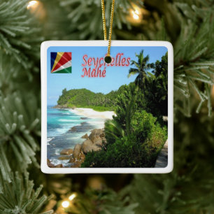 zSC007 MAHE', Panorama, Seychellen, Afrika, Keramikornament