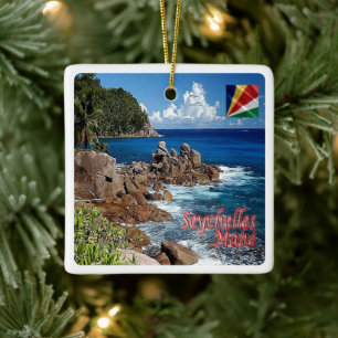 zSC011 MAHE', Seychellen, Afrika, Keramikornament