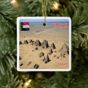 ZSD007 MEROE, Aerial View, Sudan, Afrika, Keramikornament