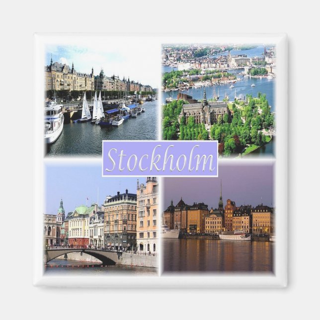 zSE003 STOCKHOLM, Schweden, Europa, Kühlschrank Magnet (Vorne)