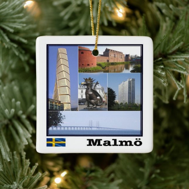 zSE011 MALMÖ, Schweden, Europa, Keramikornament (Baum)