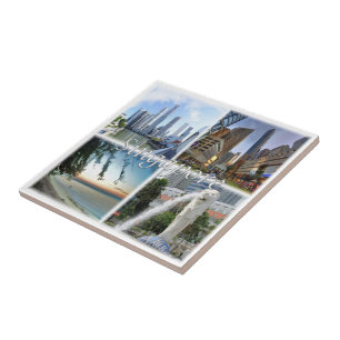 zSG005 SINGAPUR by day LION CITY, Asia, Fliese