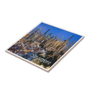 zSG006 SINGAPUR panorama LION CITY, Asia, Fliese