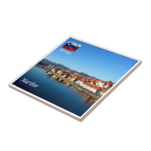 zSI013 DRAVA IN MARIBOR, Slowenien, Fliese