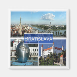 zSK003 BRATISLAVA, Slowakei, Europa, Kühlschrank Magnet