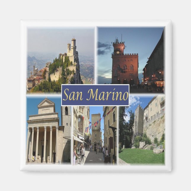 zSM003 SAN MARINO, Europa, Kühlschrank Magnet (Vorne)