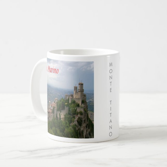 zSM007 MONTE TITANO Panorama, San Marino, Kaffeetasse (Vorderseite Links)