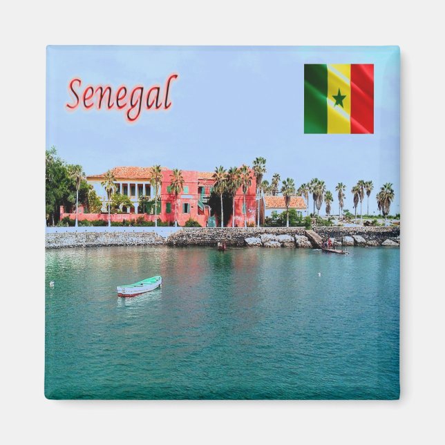 zSN008 SENEGAL, Port Island of Gorée, Kühlschrank Magnet (Vorne)