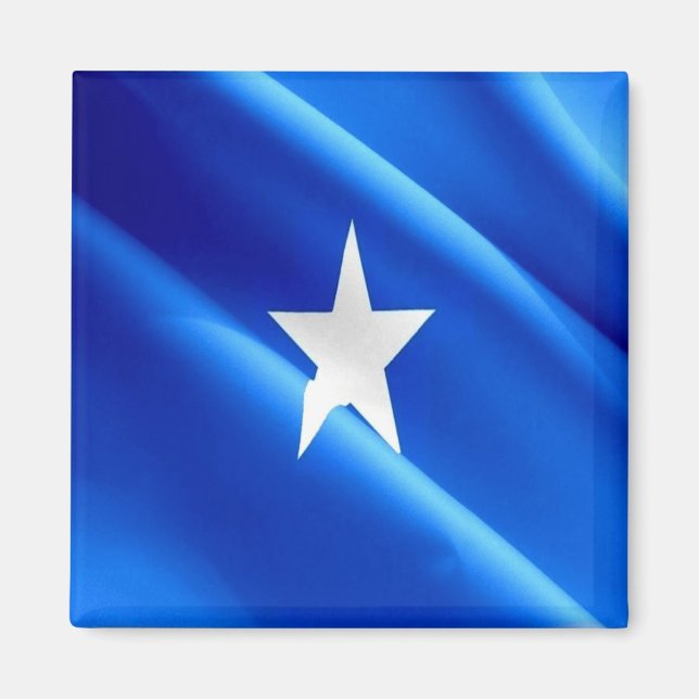 zSO002 SOMALIA, Waving Flag, Afrika, Kühlschrank Magnet (Vorne)