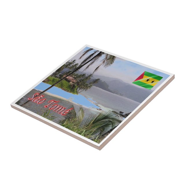 zST003 SAO TOME', Panorama, Afrika, Fliese (Seite)