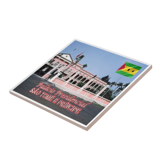 zST006 SAO TOME'The President Palace, Fliese (Seite)