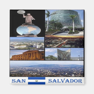 zSV010 EL SALVADOR, Mosaik, Amerika, Kühlschrank Magnet