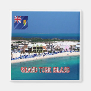 zTC005 GRAND TURK ISLAND, Turks und Caicos, Kühlsc Magnet