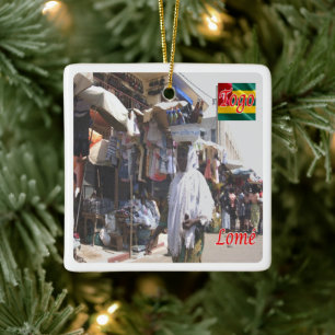 zTG004 LOME' Togo, Afrika, Keramikornament