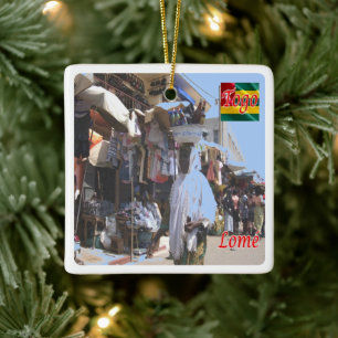 zTG004 LOME' Togo, Afrika, Keramikornament