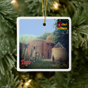 zTG008 TOGO, Taberma House, Afrika, Keramikornament