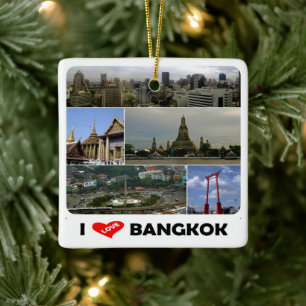 zTH005 ich liebe Bangkok, Thailand, Asien, Keramikornament