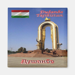 zTJ003 DUSHANBE Somoni Monument Tadschikistan, Küh Magnet