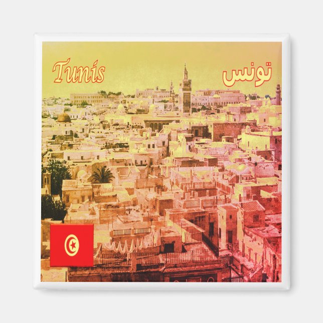 zTN013 TUNIS, Tunesien, Afrika, Kühlschrank Magnet (Vorne)