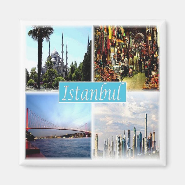 zTR006 ISTANBUL, Türkei, Europa, Kühlschrank Magnet (Vorne)