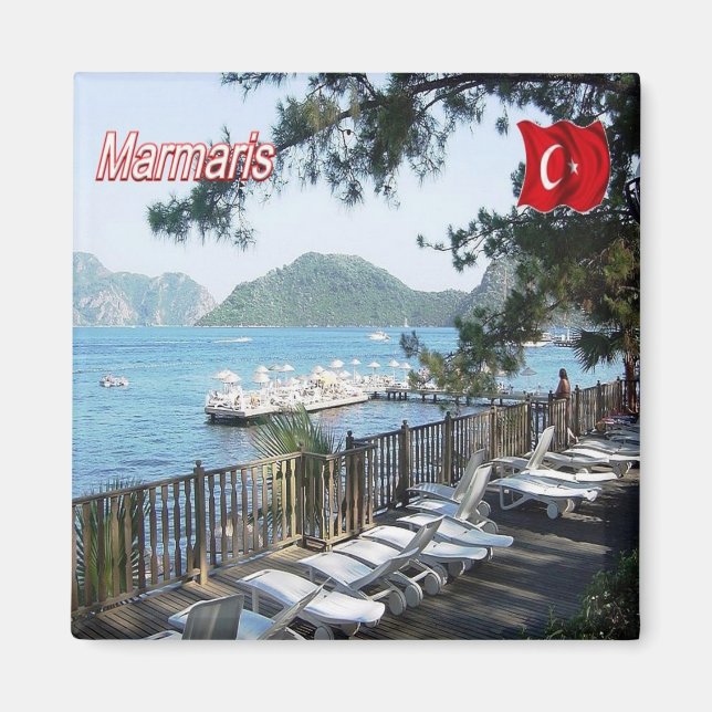 zTR008 MARMARIS, Türkei, Europa, Kühlschrank Magnet (Vorne)