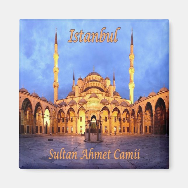 zTR010 ISTANBUL SULTANAHMET CAMII, Türkei, Kühlsch Magnet (Vorne)