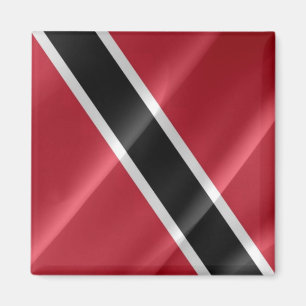 zTT002 TRINIDAD und TOBAGO, Waving Flag, Kühlschra Magnet