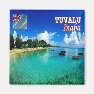 zTV007 INABA, Tuvalu, Ozeanien, Kühlschrank Magnet