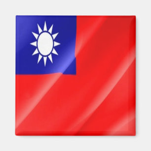 zTW002 TAIWANESE Waving Flag, Taiwan Formosa,Kühls Magnet