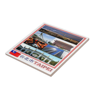 zTW009 TAIPEI, Mosaik, Taiwan-Formosa, Fliese