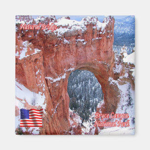 zU154 BRYCE CANYON, Natural Bridge, Utah, Kühlschr Magnet