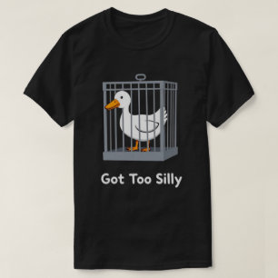 Zu Alberne Gänse im Käfig Spaß T-Shirt