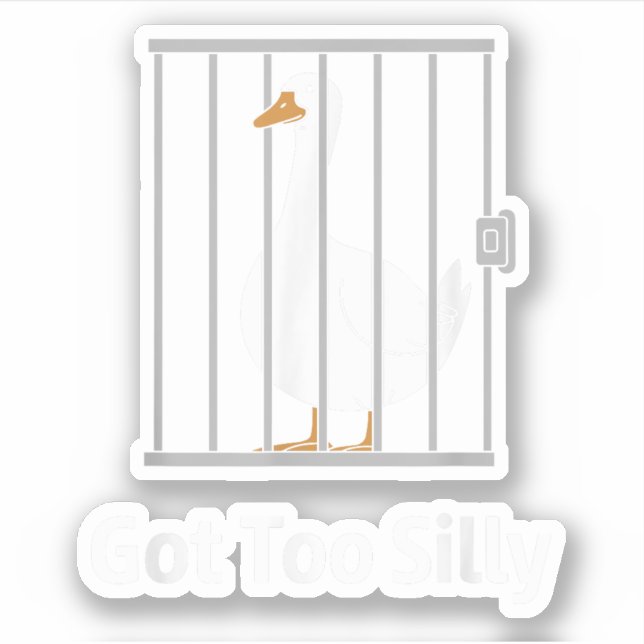 Zu Alberne Gänsehaut Got für Tierfreude Aufkleber (Vorderseite)