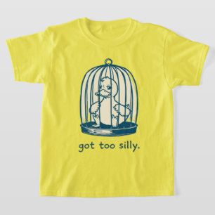 Zu Alberne gestörte Ente im Käfig-Spaß got T-Shirt
