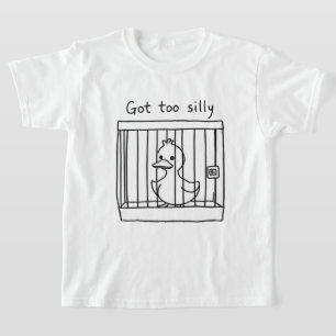 Zu Alberne gestörte Ente im Käfig-Spaß got T-Shirt