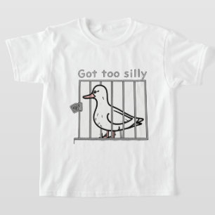 Zu Alberne gestörte Ente im Käfig-Spaß got T-Shirt