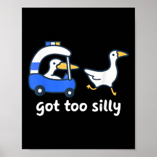 Zu Albernes Gänsepun-Spaß-Shirt für Anim Poster